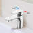 Chrome Single Handle Lavatory Basin Sink Faucet - Bathroom Sink Faucet Hot And Cold