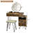 Vanity Table Stool Set with Mirror-209309846