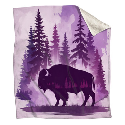 Bison dans des couvertures de forêt