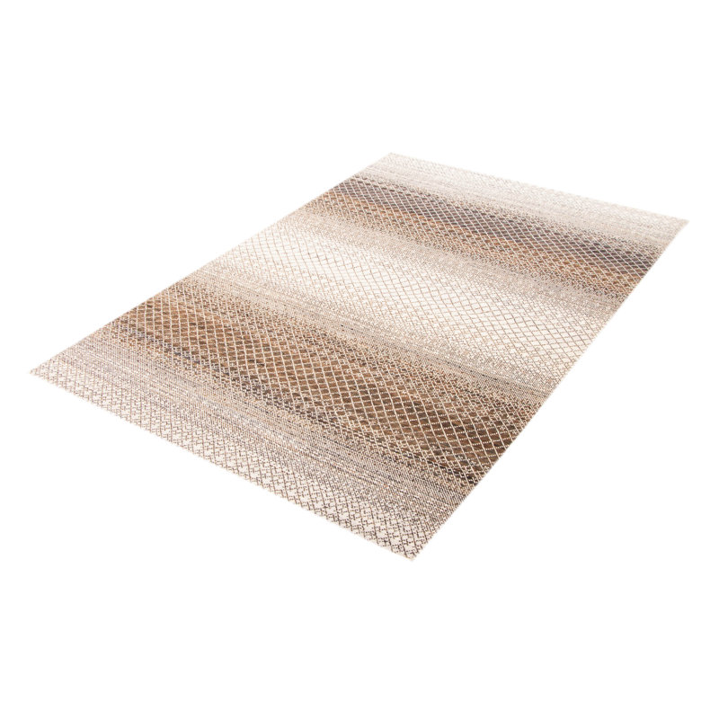 Tapis gris ombre en soie 6 pi 3 po x 9 pi 3 po