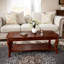 Traditional Coffee Table With Curved Legs-1600753142