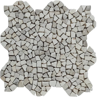 Carrelage mosaïque en marbre blanc CNK Tile