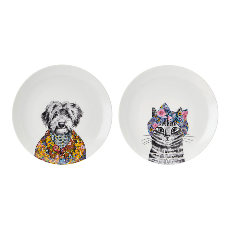 Mikasa x Tipperleyhill Fine China Side Plates, Set of 2, 21cm