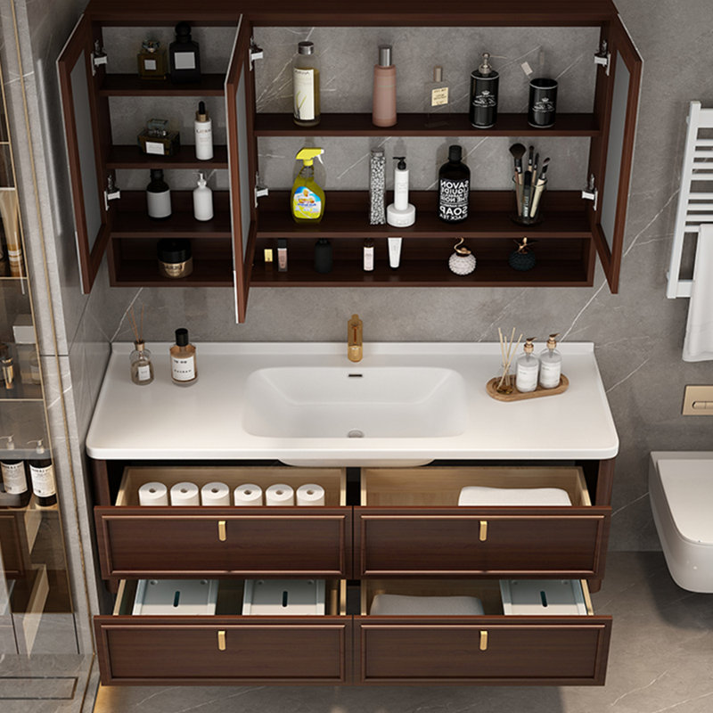 Armoire de salle de bain moderne et simple de style chinois