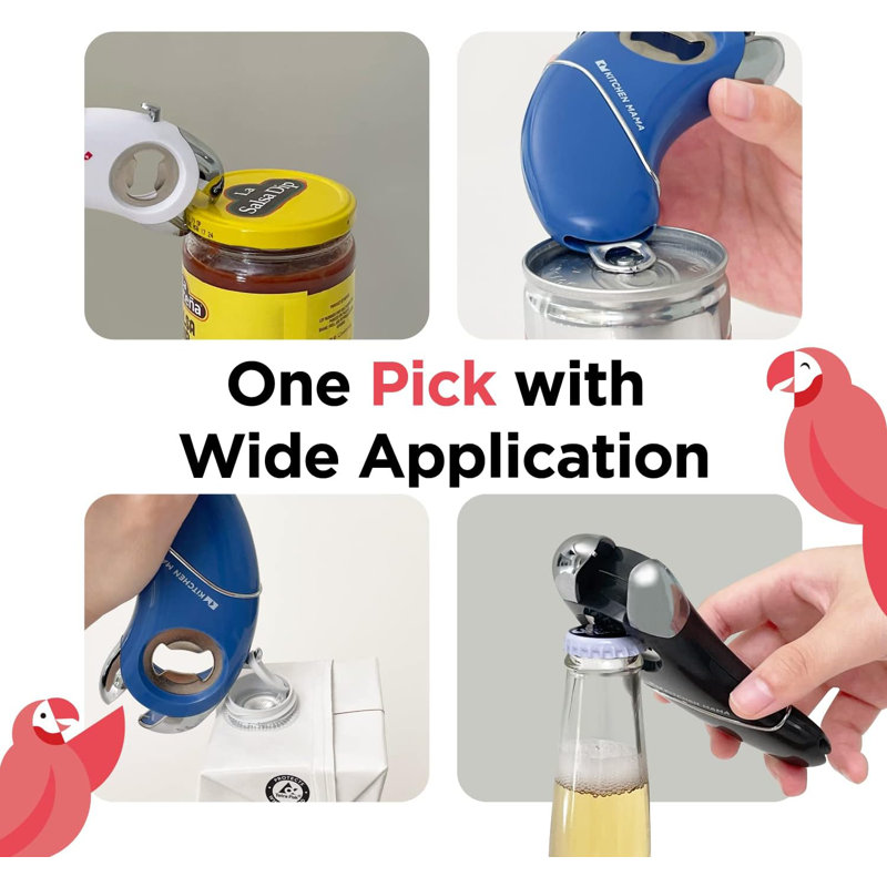 Red Stainless Steel Multifunction Parrot Bottle Opener
