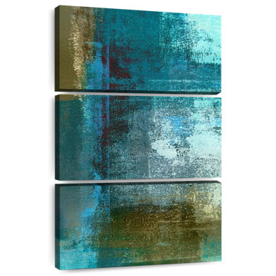 Avery Blue And Brown Abstract