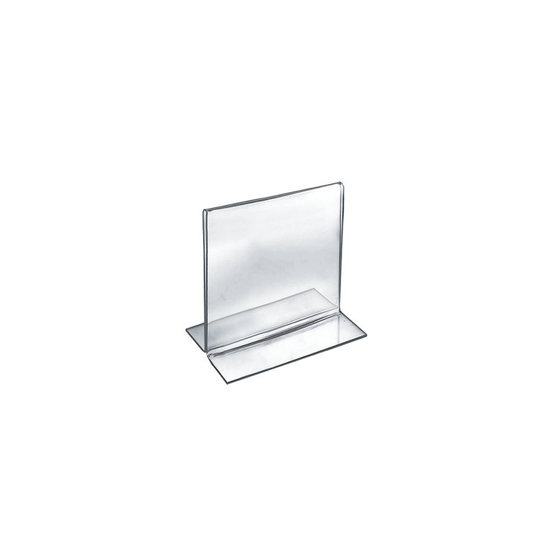 Clear Acrylic Vertical Desktop Sign Holder, 5" x 5", 10-Pack