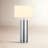 York 29.5" Tall Table Lamp with Fabric Shade in Polished Nickel/White-417293386