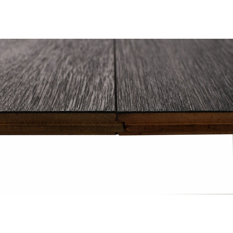 Parquet massif en acacia de 3/4 po d'épaisseur x 5 po de largeur x de longueur variable, Simplement noir