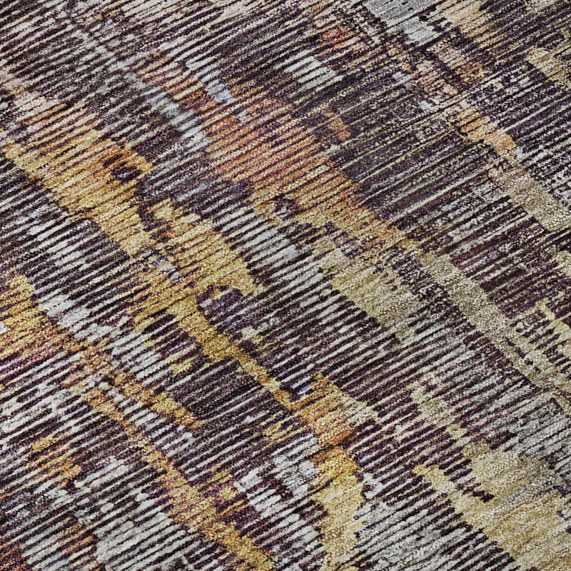 Premium Machine Washable Kelton AMF1237 Modern Rug, Rectangle 1'8" x 2'6"
