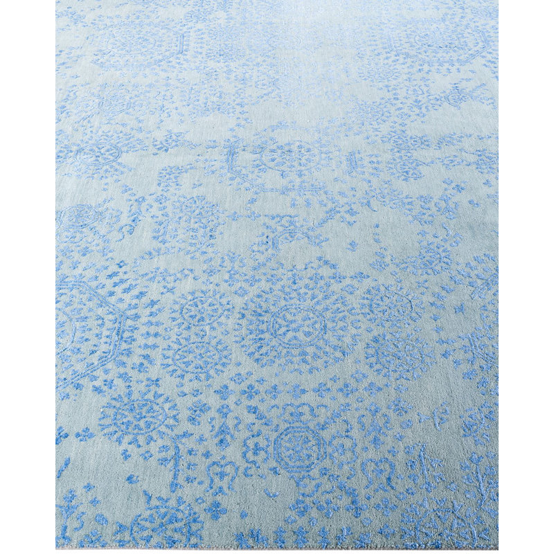 Overdyed One-of-a-Kind 8' 10" X 12' 0" Hand Knotted Area Rug