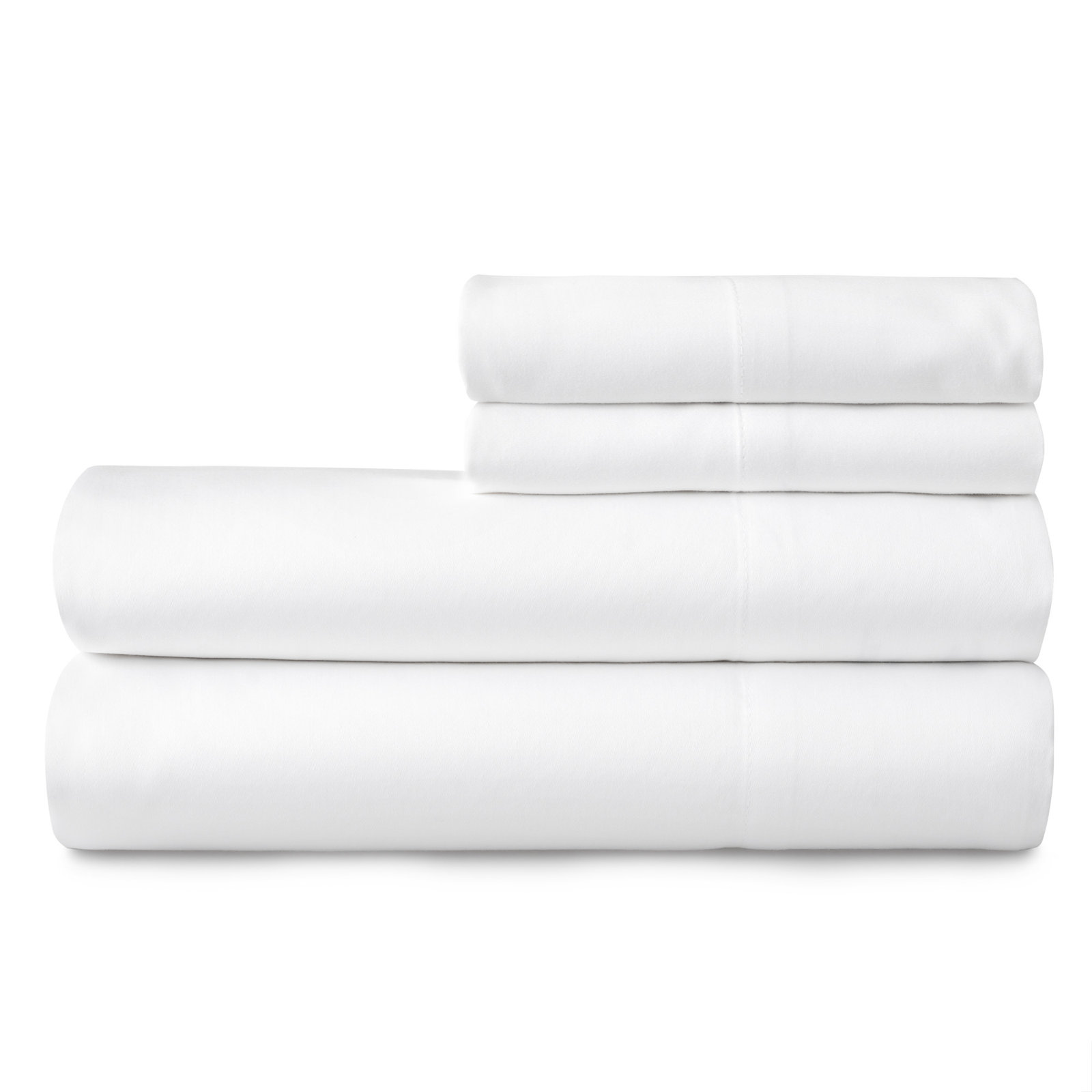 Portia Cotton Sheet Set, Cal.King Sheet Set+Fitted Sheet+2Pillowcases, White