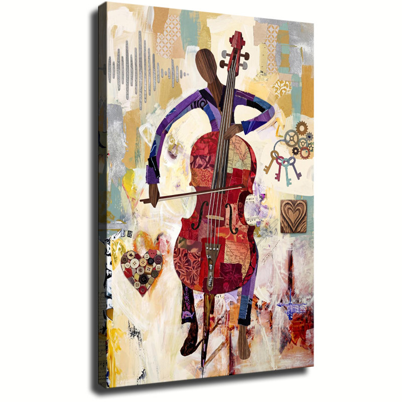 Art mural sur toile mixte, 20x30in