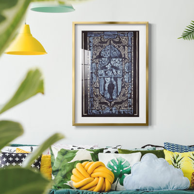 «Vintage Abstract Print», impression encadrée