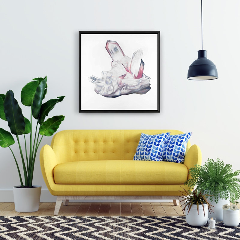 Toile en quartz transparent encadrée moderne | Décoration intérieure