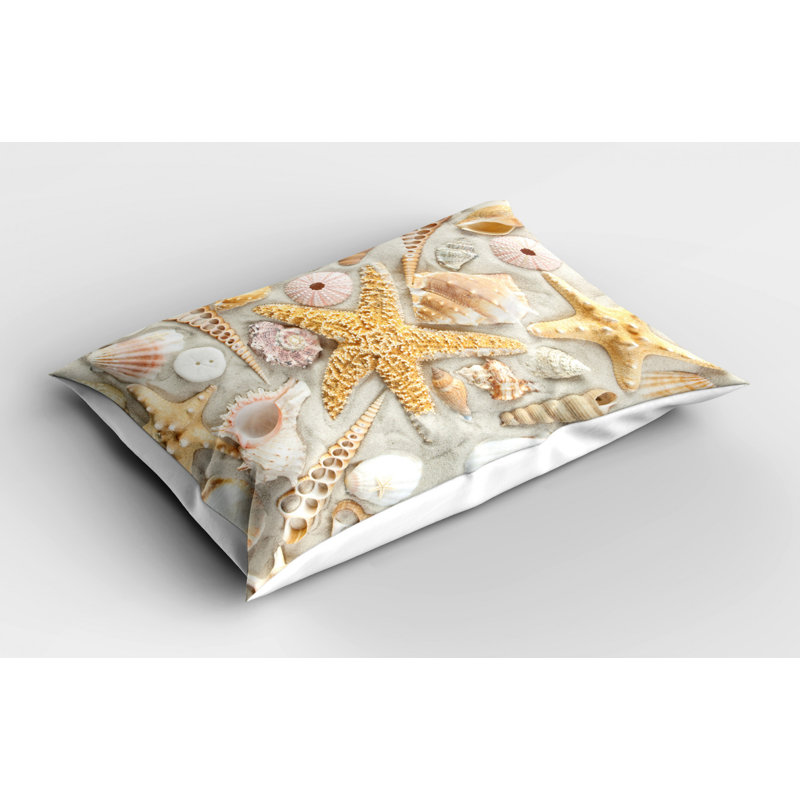 Shell Polyester Sham Set, Queen