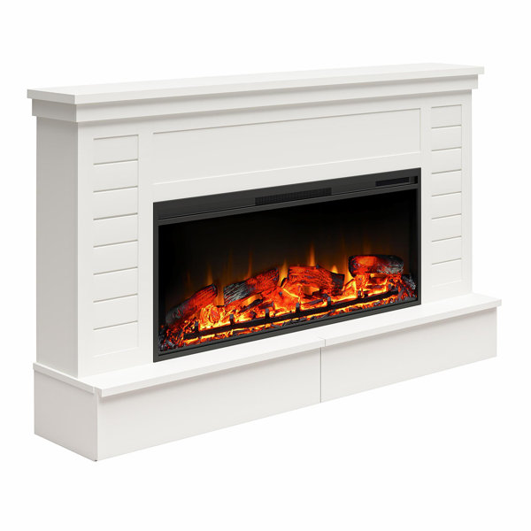 Latitude Run® Zinia Electric Fireplace & Reviews