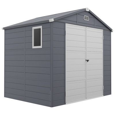 Mazzariello 8 ft. W x 6 ft. D Dome Garden Shed