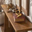 Console en MDF, table d'entrée étroite de 140 cm, table d'appoint minimaliste et rustique pour couloir avec double structure de support, montage facile pour le hall d'entrée, le salon ou le couloir.