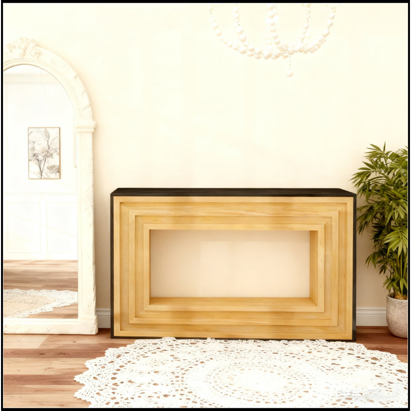 Console Contrast avec structure en bois stratifié
