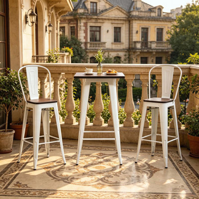 Ensemble de table et de chaises à hauteur de bar 3 pièces