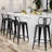 Counter Stool with Metal Frame-86935490-90701258