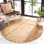 Tapis en jute fait à la main Galey