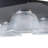 4-Light Iridescent Glass Dimmable LED Square Flush Mount