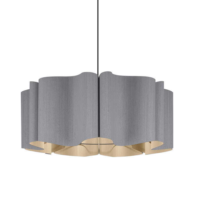 Luminaire suspendu Paulina, Chêne gris