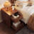 Modern Fluted Nightstand with 2 Drawers, Handleless Bedside Table for Small Spaces