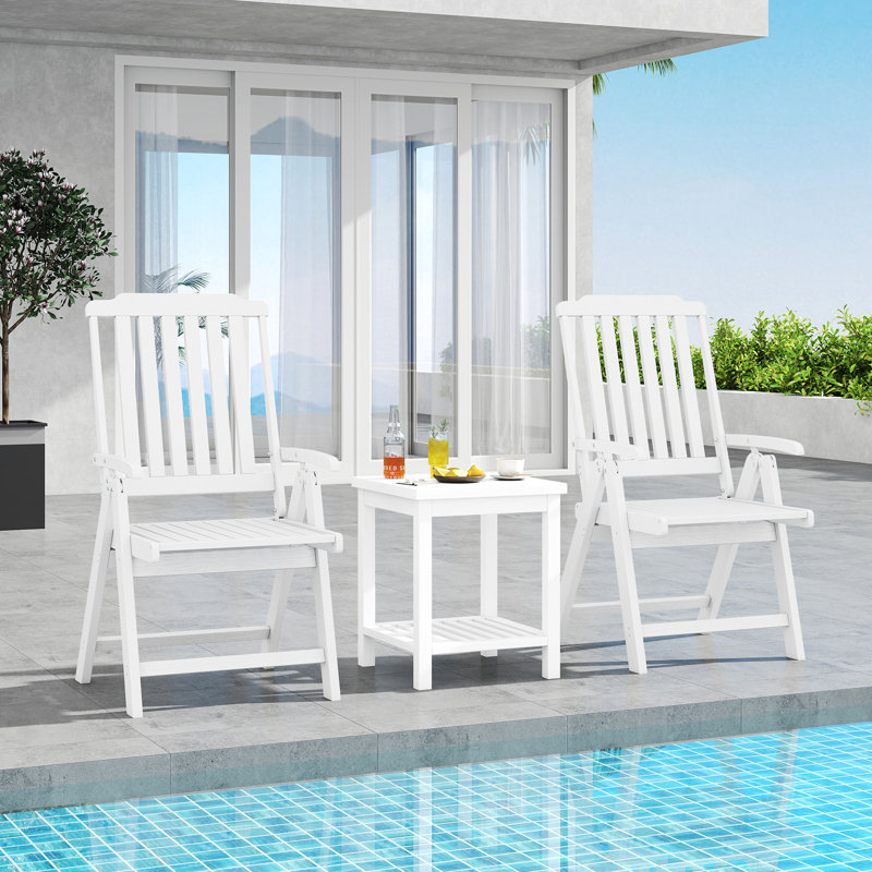 Patio Dining Armchair, White