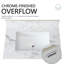 Comptoir de meuble-lavabo de salle de bain 31 po x 22 po - blanc pierre fritté, avec lavabo en céramique encastré et style moderne attrayant