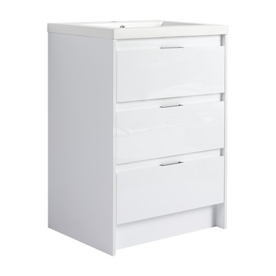 Meuble-lavabo sur pied 72 po avec lavabo en résine