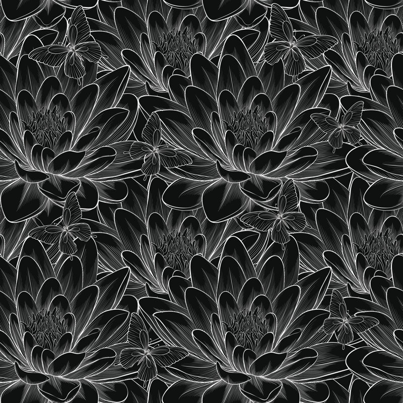 Tahoka Beautiful Monochrome 1 Piece Wrapped Canvas Wall Art, 122cm H x 122cm W x 3.8cm D