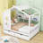 Wood Daybed with 2 Drawers and Shelves-1347264678-1347264679