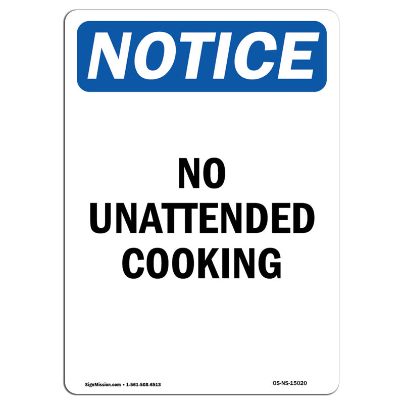 Aucun signe de cuisson sans surveillance