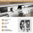 48" Width Aluminum Double Sliding Shower Door, 72" Height, 1/4"  6Mm  Tempered Glass With - Proof Film, Waterproof Design And Reversible Installation In Modern Bathroom Clear Breakage Easy To Install