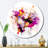 Purple Orange Ethereal Reflections Wall Clock-93382054