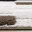 Tapis luxueux à motif géométrique brun ivoire luxueux-425048776