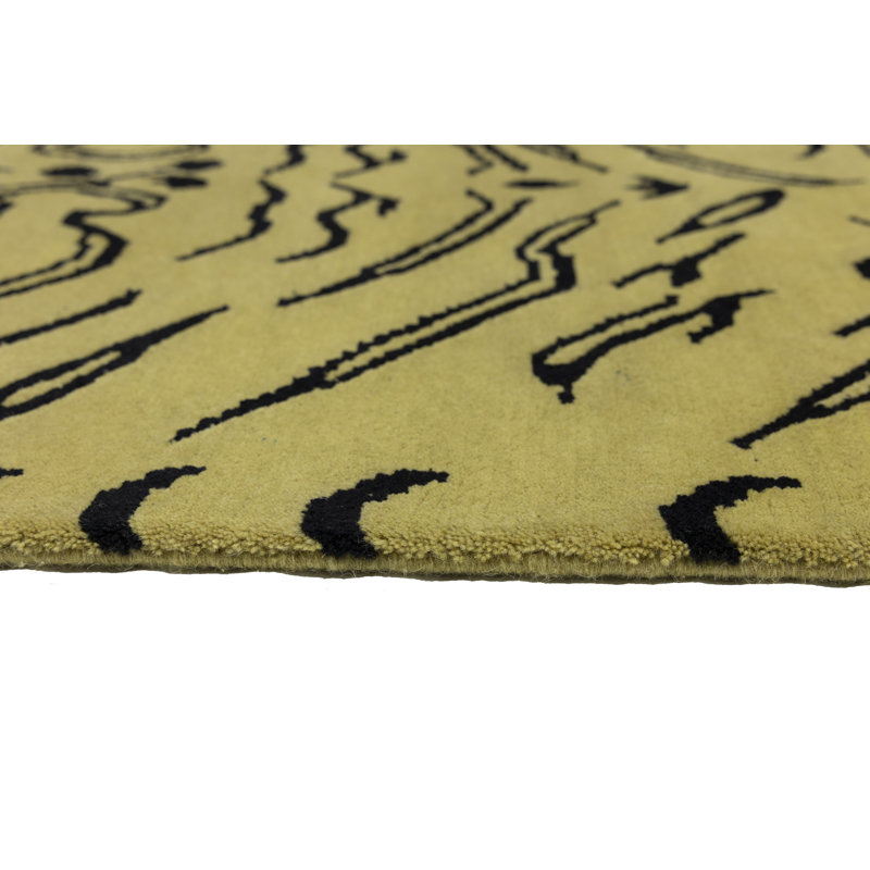 Tapis oriental en tigre tibétain Nykeema, Tapis de couloir 3 pi x 11 pi 11 po