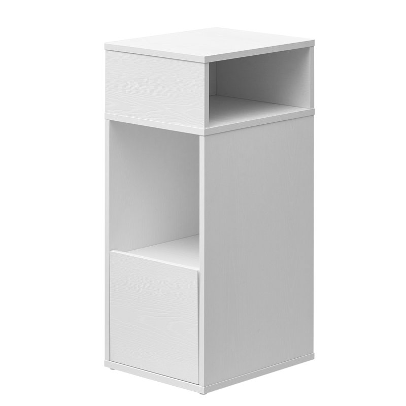 25cm W Manufactured Wood Bedside Table
