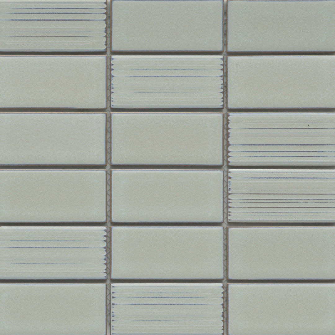 Nagara Gray 11 in. x 11 in. Glossy Ceramic Wall Tile (13.23 sq. ft./Case) Emser Tile 