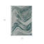Tapis décoratif d'extérieur 3 pi x 4 pi bleu sarcelle tissé à la machine
