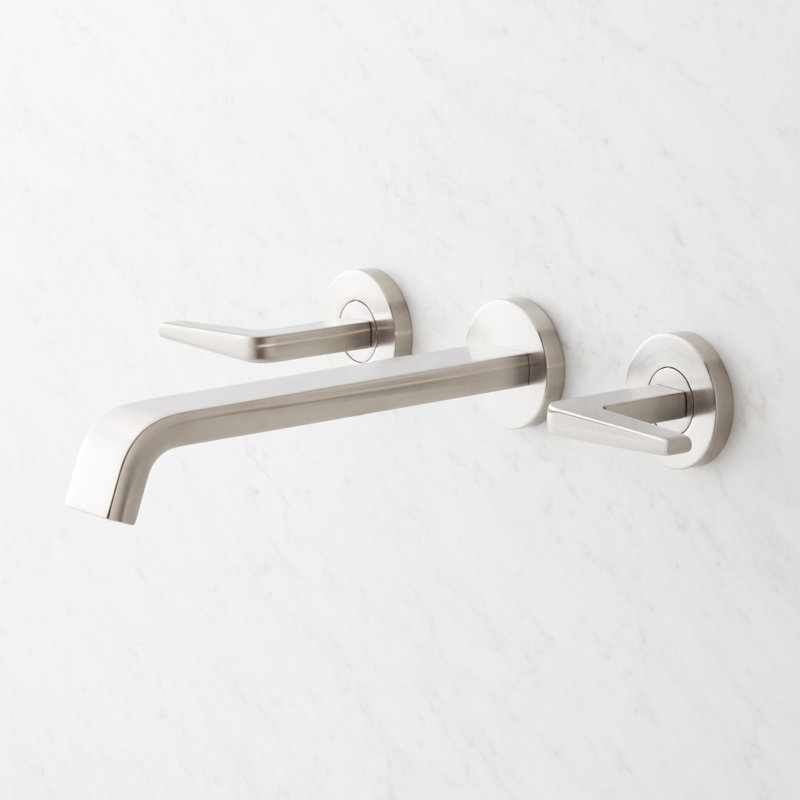 Drea Wall Mounted Tub Filler, Brushed Nickel