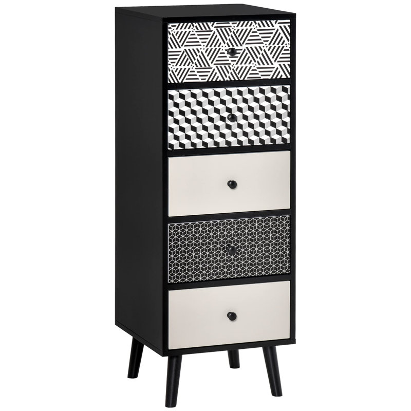 Grenville 40cm W 5 - Drawer Chest of Drawers