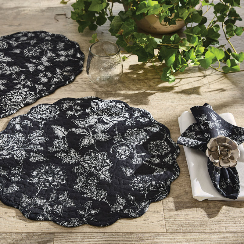 One Allium Way® One Allium Way® Blooming Round Placemat Set Of 4