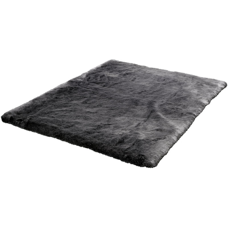 Byrone Uni Hand Tufted Area Rug, Anthracite, Rectangular 160 x 230cm