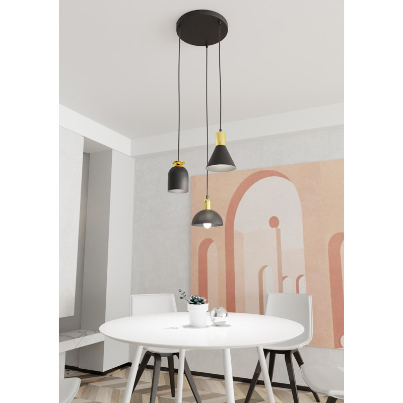 Akhiya 3 - Light Pendant, Matte Black