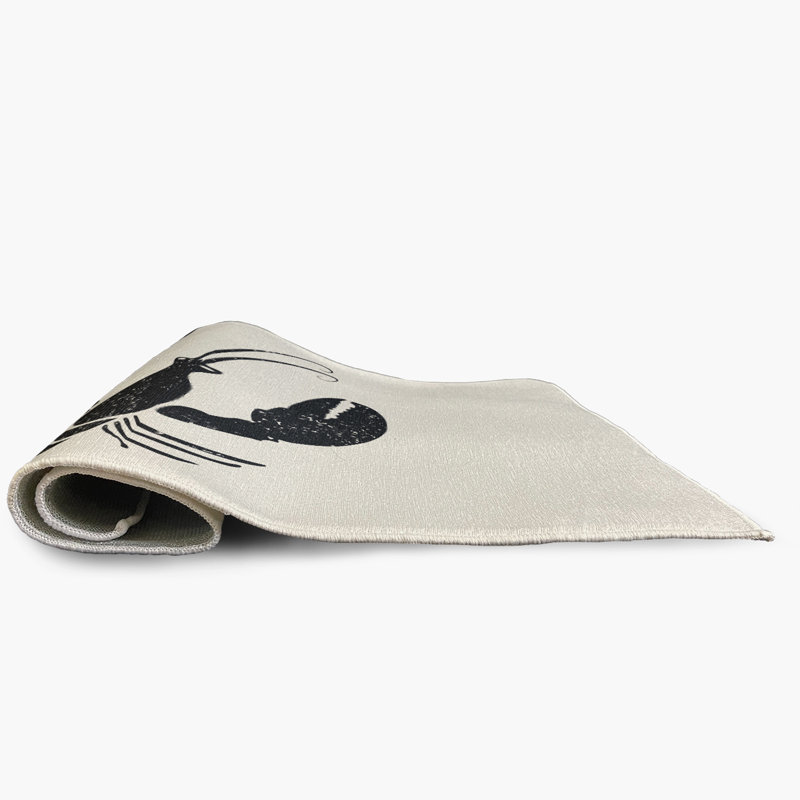 Tapis intérieur / extérieur à imprimé animal Lacoochee, Rond 5 pi