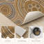 Tapis de cuisine lavables circulaires antidérapants